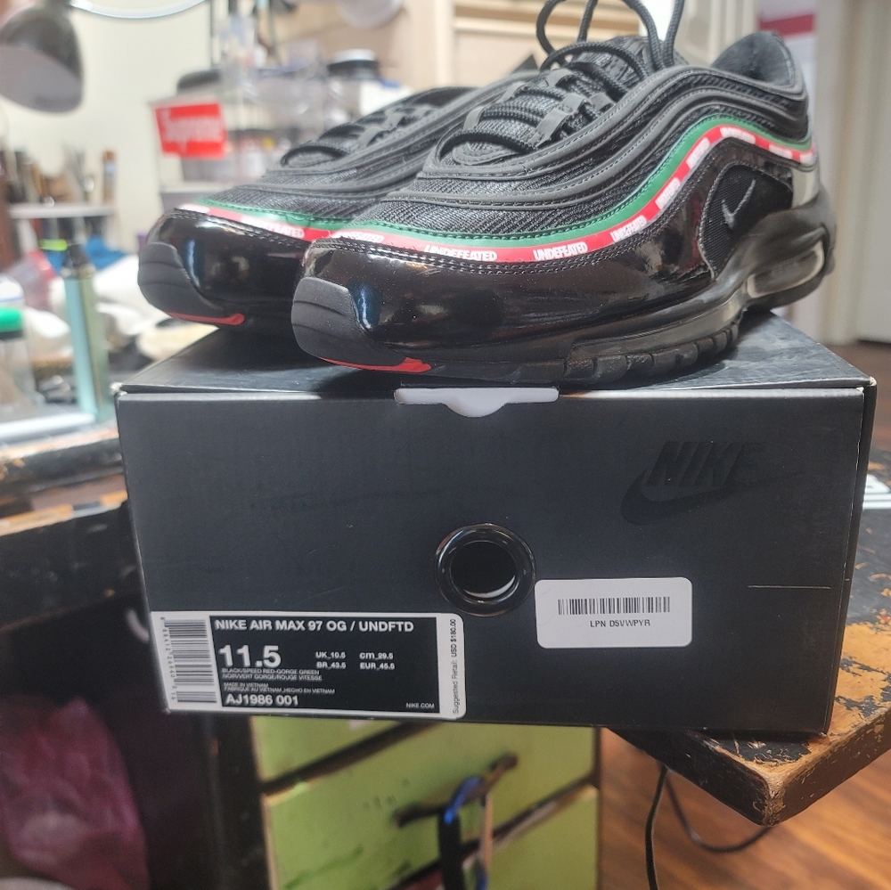 Undefeated x Airmax 97 OG "Black" mens size 11.5 - Picture 1 of 7